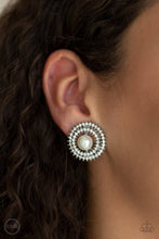 Load image into Gallery viewer, Broadway Breakout - white - Paparazzi CLIP ON earrings
