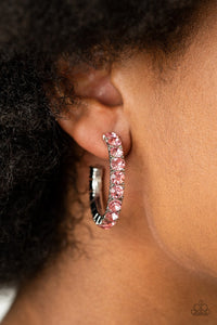 CLASSY is in Session - Pink  Hoop Earring Paparazzi