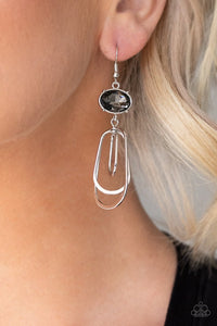 Drop Dead Glamorous - silver - Paparazzi earrings