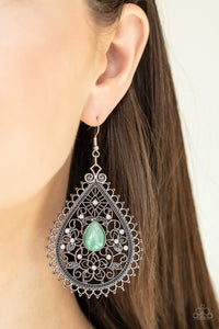 Eden Glow - green - Paparazzi earrings