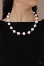 Load image into Gallery viewer, ENSCONCED IN ELEGANCE - PINK PEARL SILVER NECKLACE - PAPARAZZI
