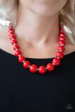 EVERYDAY EYE CANDY - RED Necklace Paparazzi