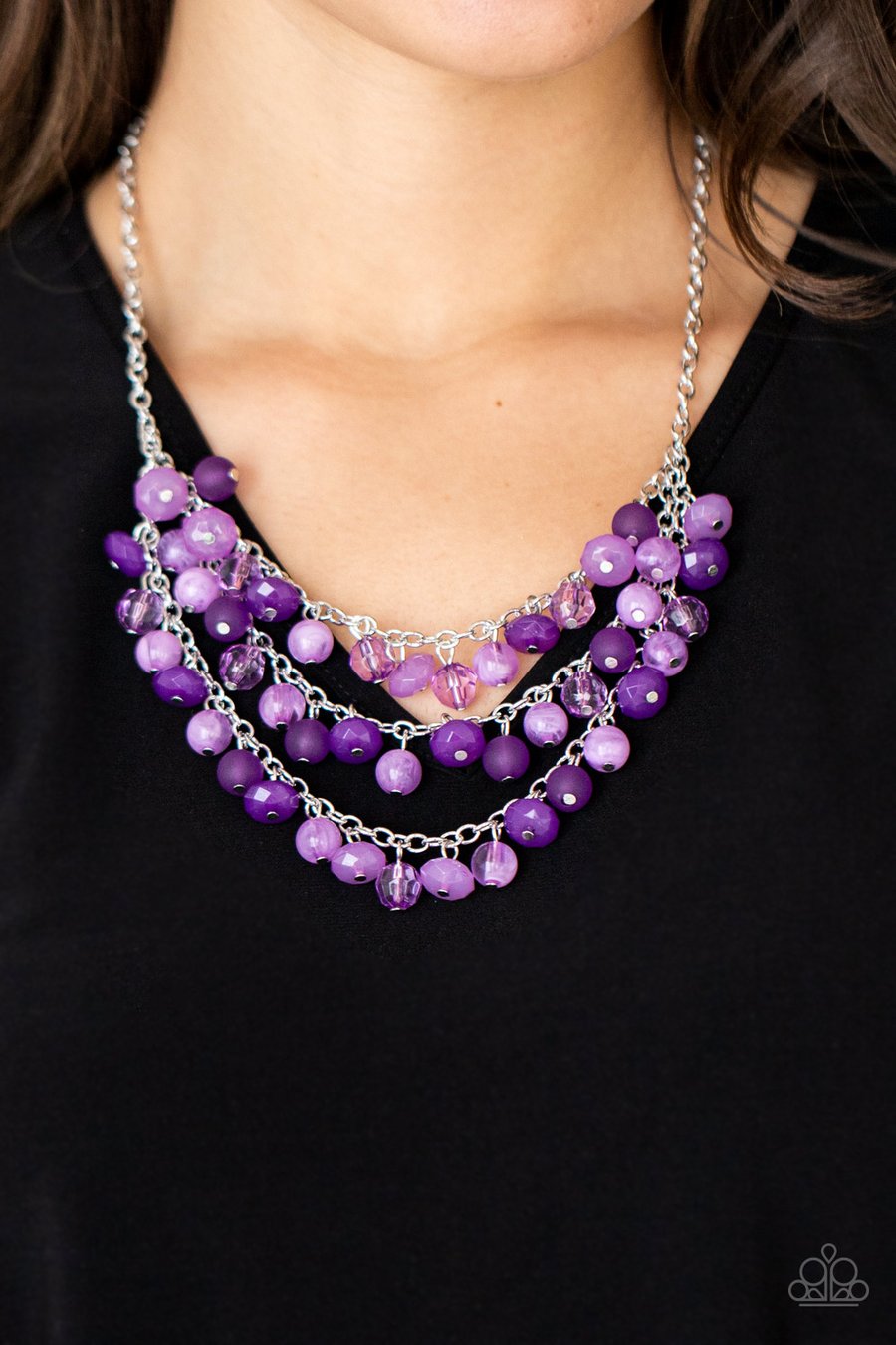 FAIRYTALE TIMELESSNESS - Purple Layered Necklace Paparazzi