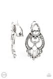 PAPARAZZI GLAMOUR GAUNTLET CLIP-ON - WHITE
