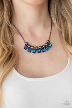 Load image into Gallery viewer, Paparazzi GRACIOUSLY AUDACIOUS - BLUE IRIDESCENT Necklace
