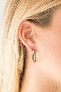 Hoop Haven - brass - Paparazzi earrings