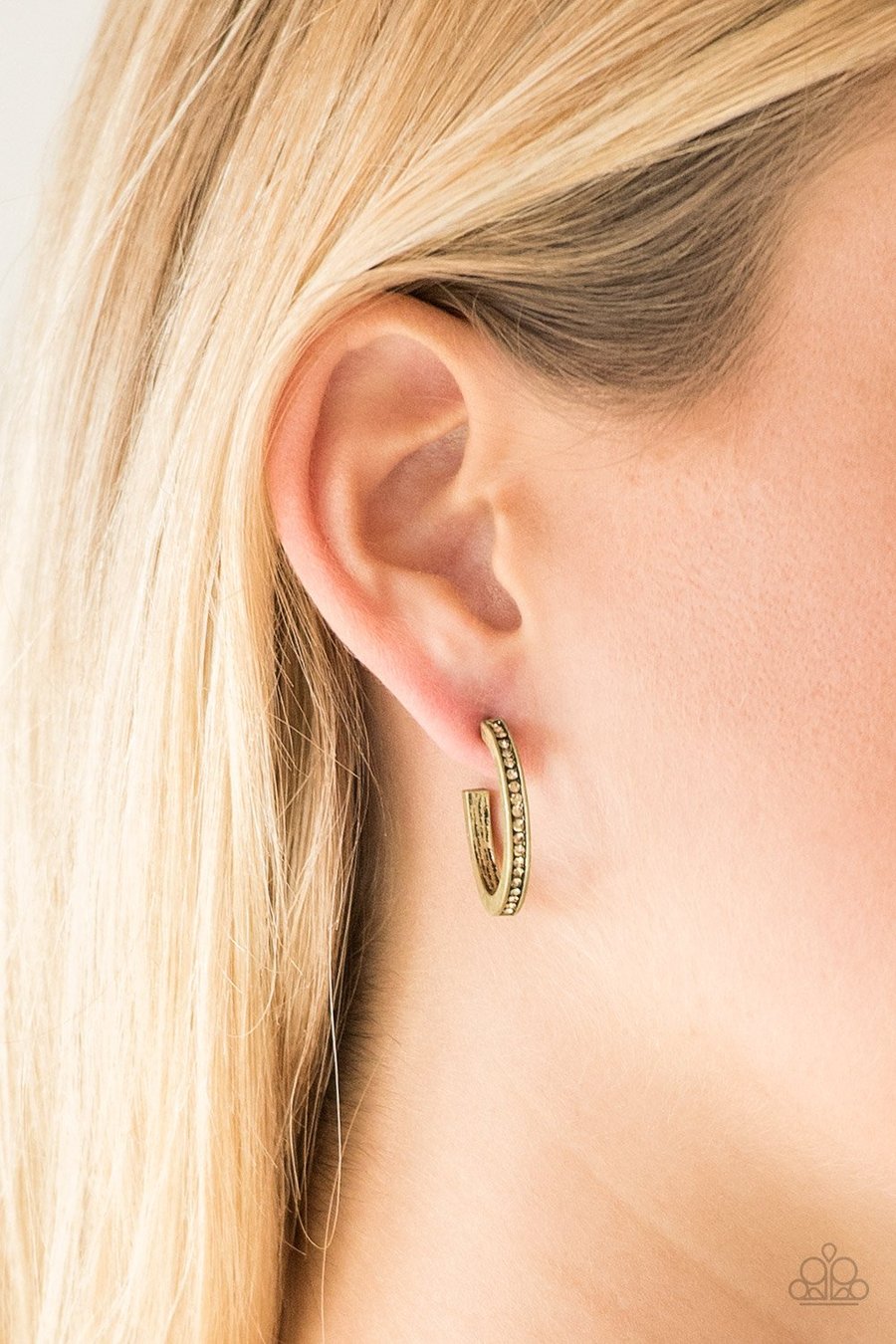 Hoop Haven - brass - Paparazzi earrings