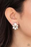 ROYAL REVERIE - WHITE PEARL SILVER POST EARRINGS