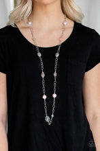 Load image into Gallery viewer, ONLY FOR SPECIAL OCCASIONS - PINK SILVER PEARLY CRYSTAL-LIKE BEAD NECKLACE
