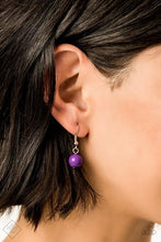Load image into Gallery viewer, POP-YOU-LAR DEMAND -PURPLE BEAD SILVER NECKLACE Paparazzi
