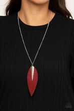 Load image into Gallery viewer, Quill Quest - Red Silver Necklace Paparazzi
