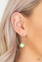 Load image into Gallery viewer, SEASIDE SOIREE - PAPARAZZI - GREEN MINT BEAD SILVER NECKLACE
