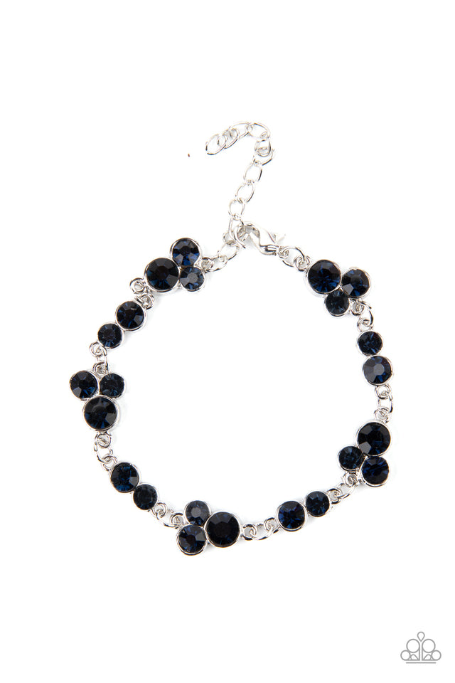 Social GLISTENING Blue Rhinestone Bracelet Paparazzi