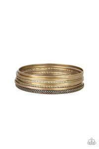 The Big Bangle - Brass Bracelet Paparazzi