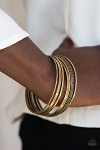 The Big Bangle - Brass Bracelet Paparazzi