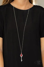 Load image into Gallery viewer, Unlock Every Door - Red Key Necklace Paparazzi

