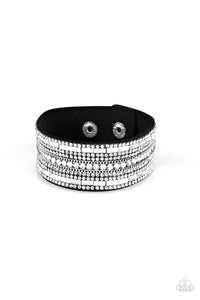 Rebel Radiance - Black Suede Bracelet Paparazzi