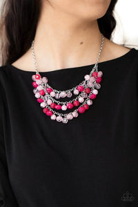 FAIRYTALE TIMELESSNESS - PINK NECKLACE - PAPARAZZI