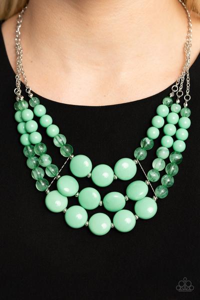 Flirtatiously Fruity- Green Paparazzi Necklace