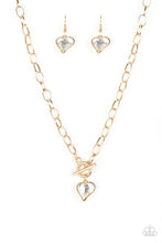 Load image into Gallery viewer, PRINCETON PRINCESS - GOLD HEART NECKLACE - PAPARAZZI
