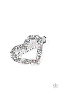 Paparazzi Love is a Battlefield - Multi Iridescent Hair Clip