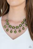 Load image into Gallery viewer, QUEEN OF THE GALA&quot; GREEN NECKLACE Paparazzi
