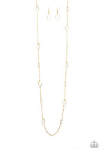 Load image into Gallery viewer, ROCKY RAZZLE - WHITE BEAD GOLD FRAME NECKLACE - PAPARAZZI
