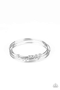 Stack Challenge Silver Bangle Paparazzi