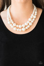 Load image into Gallery viewer, THE MORE THE MODEST - GOLD AND WHITE PEARL LAYERED NECKLACE - PAPARAZZI
